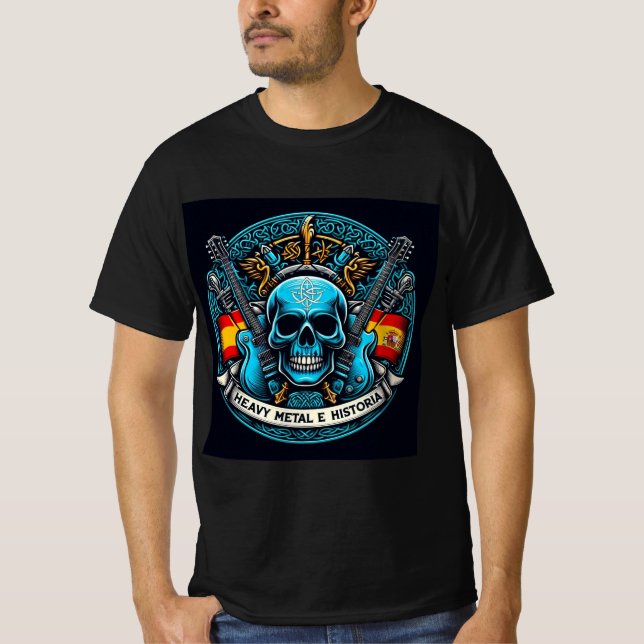 Logo Heavy metal e historia - Youtube T-Shirt (Vorderseite)