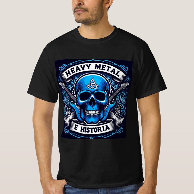 Logo Heavy metal e historia - Youtube T-Shirt (Vorderseite)
