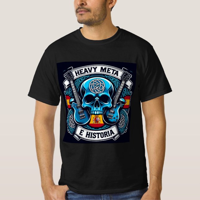 Logo Heavy metal e historia - Youtube T-Shirt (Vorderseite)