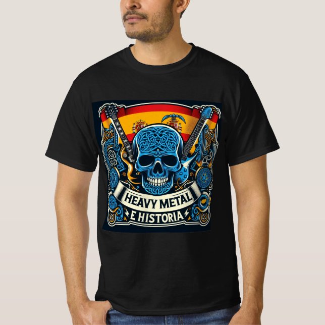 Logo Heavy metal e historia - Youtube T-Shirt (Vorderseite)