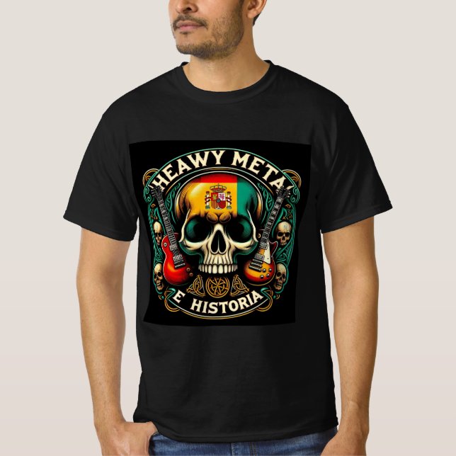 Logo Heavy metal e historia - Youtube T-Shirt (Vorderseite)
