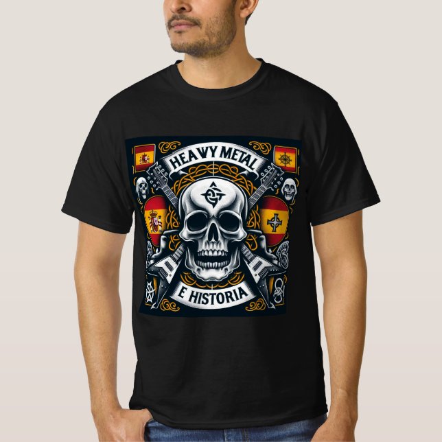 Logo Heavy metal e historia - Youtube T-Shirt (Vorderseite)