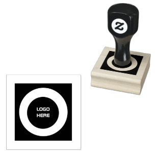 LOGO HIER gedruckt Perfekt zum Prägen von Verpacku Gummistempel