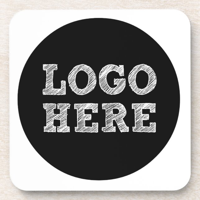 Logo hier getränkeuntersetzer (Vorderseite)