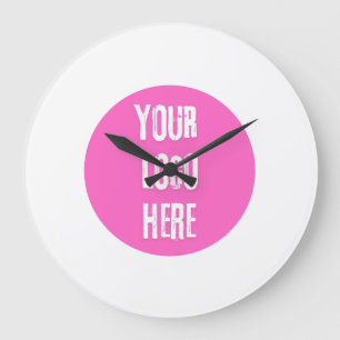 Logo hier hinzufügen  große wanduhr