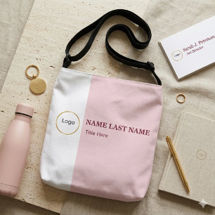 Logo Hinzufügen Einfach Rosé Name Titel Tragetaschen Mit Langen Trägern