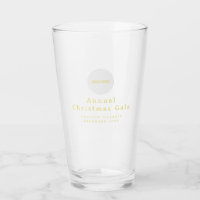 Logo hinzufügen Eleganter Gold Glass Cup