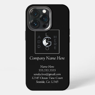 Logo hinzufügen Modern Minimalistisch Weiße Schrif iPhone 13 Pro Hülle