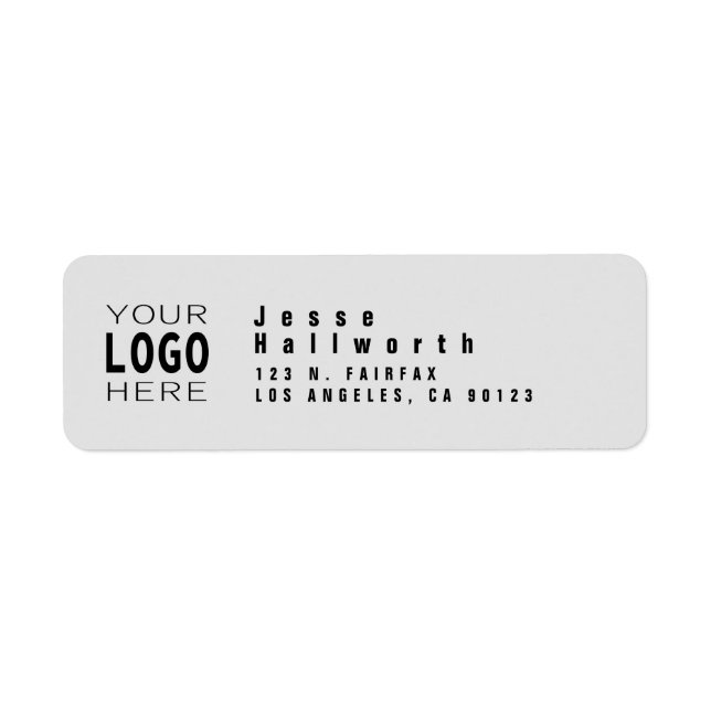 Logo hinzufügen | Moderne Rücksendeadresse (Vorne)