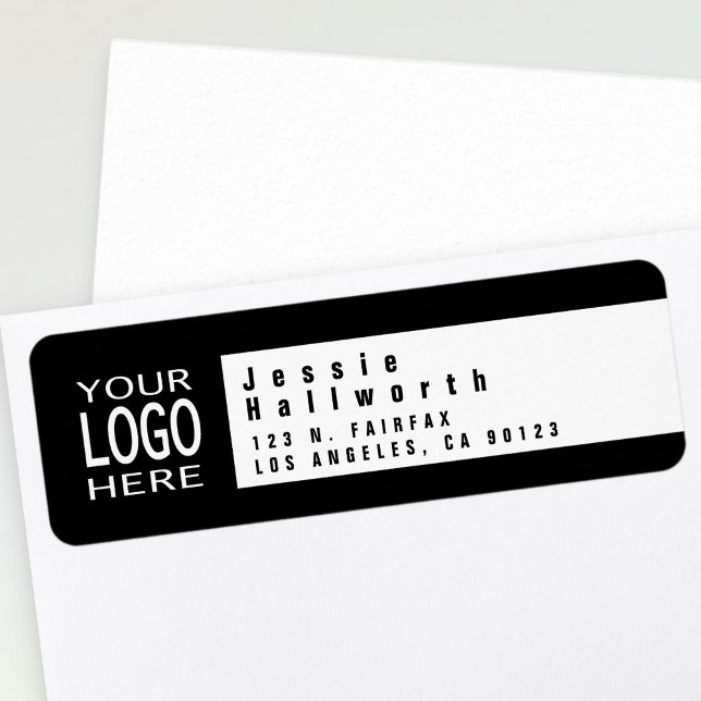 Logo hinzufügen | Moderne Rücksendeadresse (Von Creator hochgeladen)