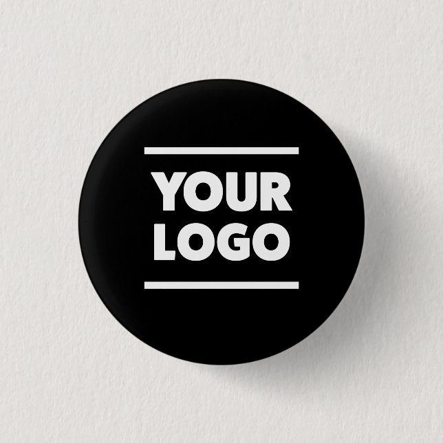 Logo hinzufügen (Schwarz und Weiß) Button (Vorderseite)