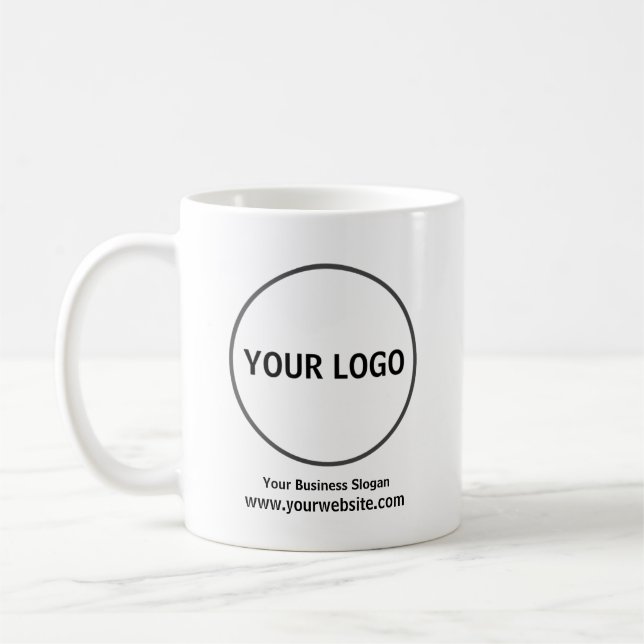 Logo hinzufügen, Tasse des Unternehmens, (Links)