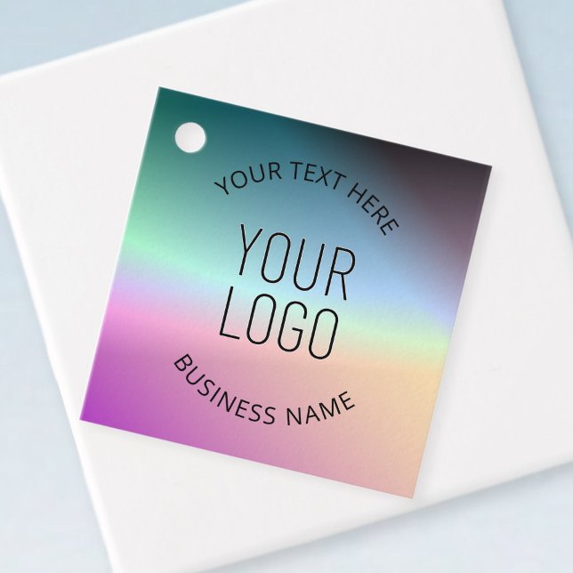 Logo hochladen | Farbenfrohe Farbveränderungen Geschenkanhänger (Von Creator hochgeladen)