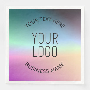 Logo hochladen   Farbenfrohe Farbveränderungen Serviette