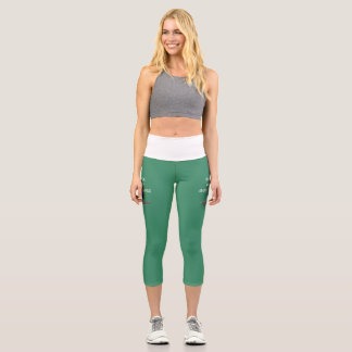 Logo Hochwertige Kapsel Capri Leggings