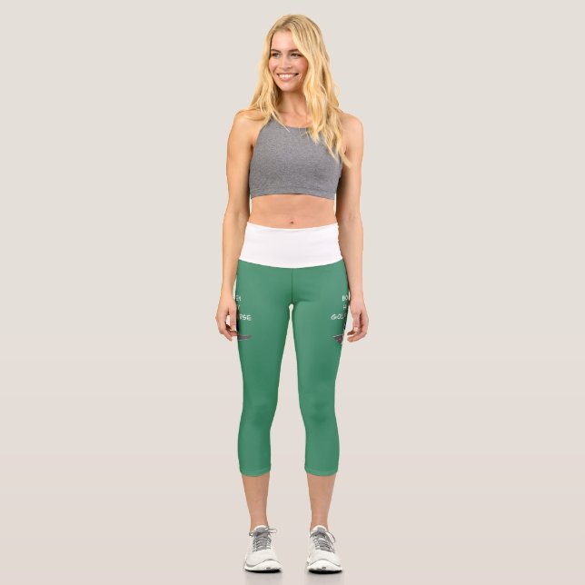 Logo Hochwertige Kapsel Capri Leggings (Vorderseite)