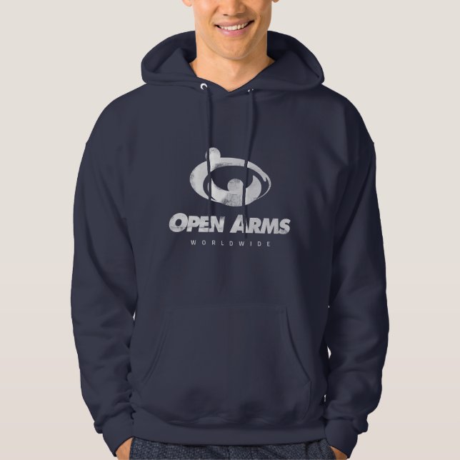 Logo-Hoodie für offene Arme weltweit Hoodie (Vorderseite)