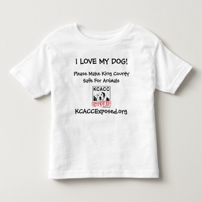 Logo, i-LIEBE MEIN HUND! , KCACCExposed.org, Kleinkind T-shirt (Vorderseite)