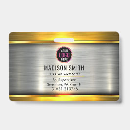 Logo-ID des METAL Unternehmens Mitarbeiter Ausweis