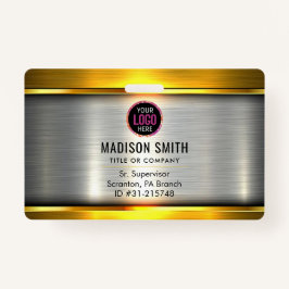 Logo-ID des METAL Unternehmens Mitarbeiter Ausweis