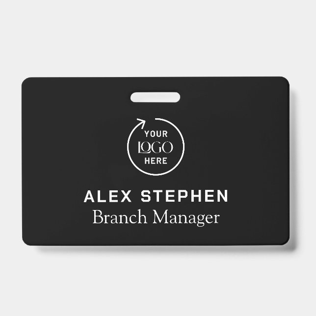 Logo-ID des Unternehmens | Mitarbeiter Minimalisti Ausweis (Vorderseite)