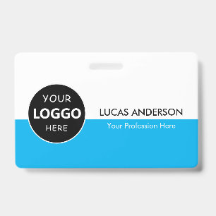 Logo-ID des Unternehmens Mitarbeiter Minimalistisc Ausweis