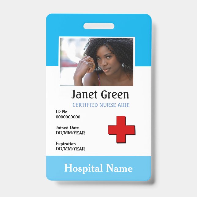 Logo-ID für das benutzerdefinierte Foto für Kranke Ausweis (Vorderseite)