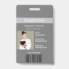 Logo-ID für Foto-Strichcode des benutzerdefinierte Ausweis