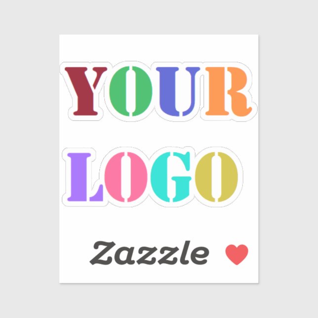 Logo Ihres Unternehmens für Ihr Unternehmen Aufkleber (Blatt)