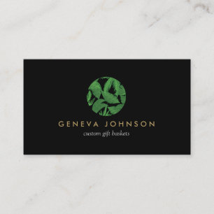 Logo II für tropische Blätter, Designer Visitenkarte