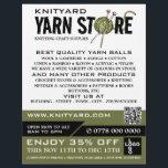 Logo im grünen Garnspeicher, Knitterladen, Garnspe Flyer<br><div class="desc">Das Logo des Green Yarn Store,  Knitting Store,  Flyer der Werbung im Garnspeicher durch den Business Card Store.</div>