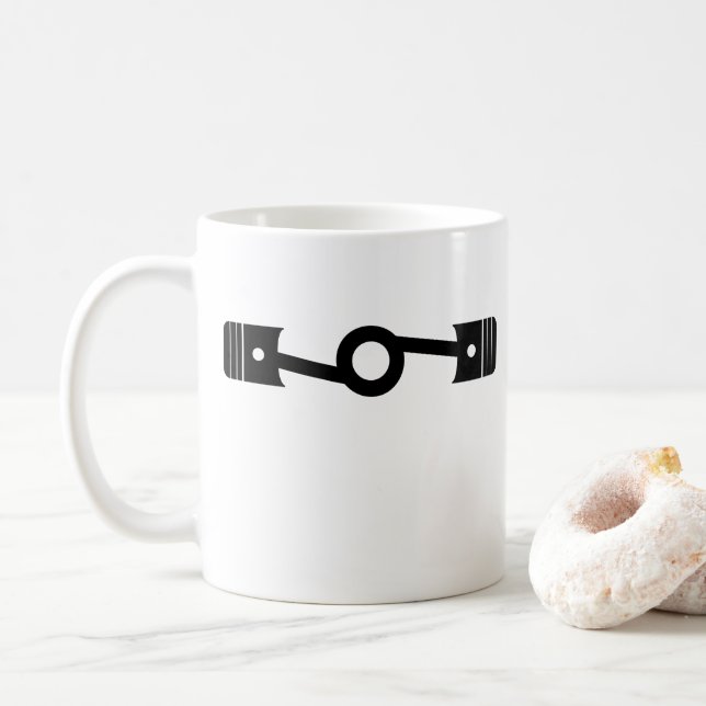 Logo im Stil "World is Flat" ohne Beschriftung Kaffeetasse (Mit Donut)