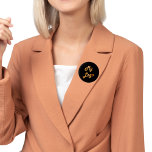 Logo-Image für Black Gold Button<br><div class="desc">Fügen Sie Ihr eigenes Firmenlogo hinzu. Schwarzer Hintergrund. Ideal für die Werbung für Ihr Unternehmen und Ihre Marke</div>