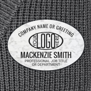 Logo-Imitate für Unternehmen - Whitemarble Mitarbe Namensschild