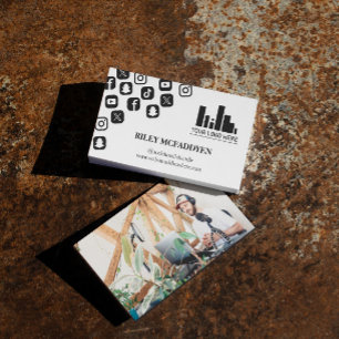 Logo-Influencer-Podcasterin Visitenkarte