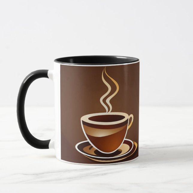 Logo-Kaffeebecher Tasse (Links)