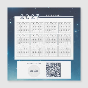 Logo-Kalender-2027 QR-Code Magnetkarte hinzufügen