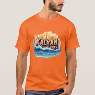 Logo "Kalyan Amusement Park" - Vibranve Wave Desig T-Shirt