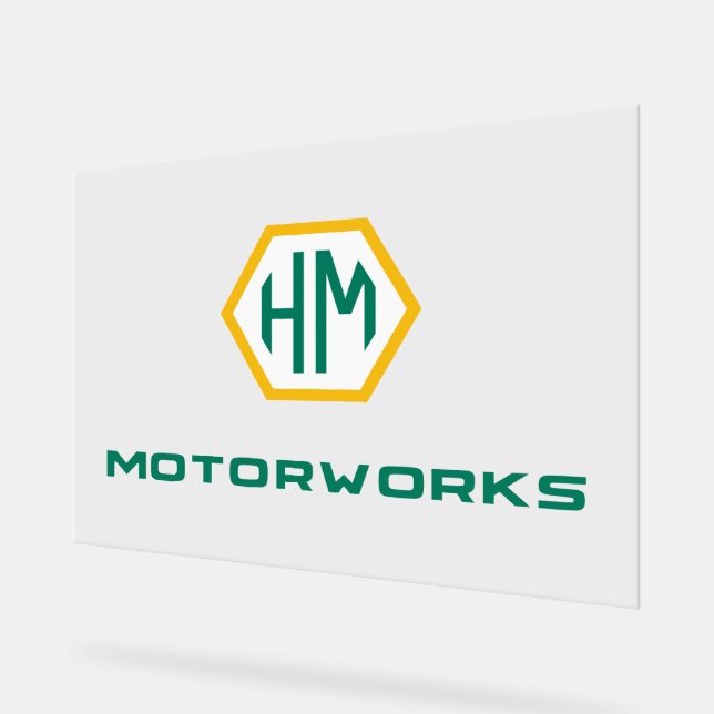 Logo-Kennzeichnung Acrylschild (Winkel)