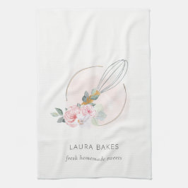 Logo-Kit für den Koch "Holzblasenblau" Geschirrtuch