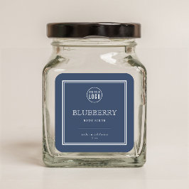 Logo-Klassische Farben hinzufügen Produktetikett Quadratischer Aufkleber