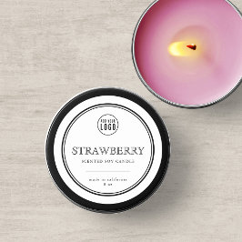 Logo-Klassische schwarze Grenze-Produktkennzeichnu Runder Aufkleber