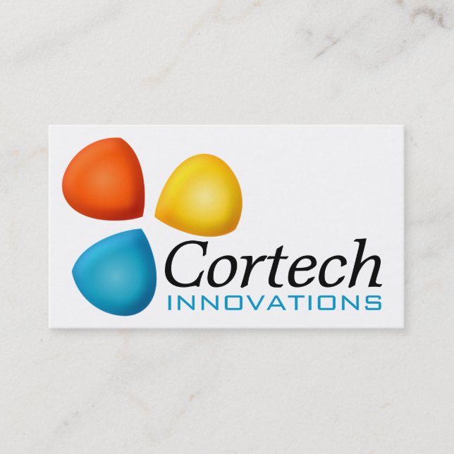 Logo - Kleeblatt Tri Farbe Visitenkarte (Vorderseite)