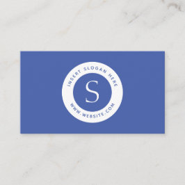 Logo-korporatives modernes mittleres Blau Visitenkarte
