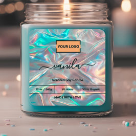 Logo-Kronensiegel hinzufügen Quadratischer Aufkleber