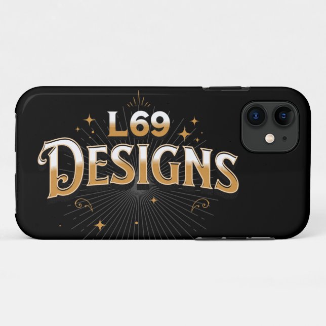 Logo "L69 DESIGNS" Case-Mate iPhone Hülle (Rückseite (Horizontal))