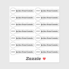 Logo-Label für Lippenglanz entfernen Aufkleber