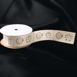 Logo-Labels für die Kleidungspflege Satinband