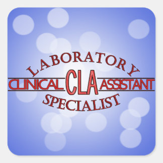 LOGO LABRADOR CLA KLINISCHER LABORHILFE QUADRATISCHER AUFKLEBER