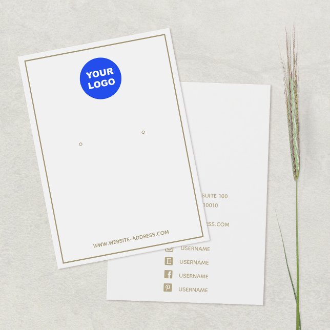 Logo Light Gray Earring Display hinzufügen (Von Creator hochgeladen)